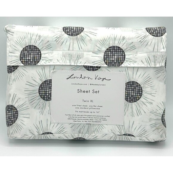 Other - London Kaye Disco Ball Sheets Set TWIN XL